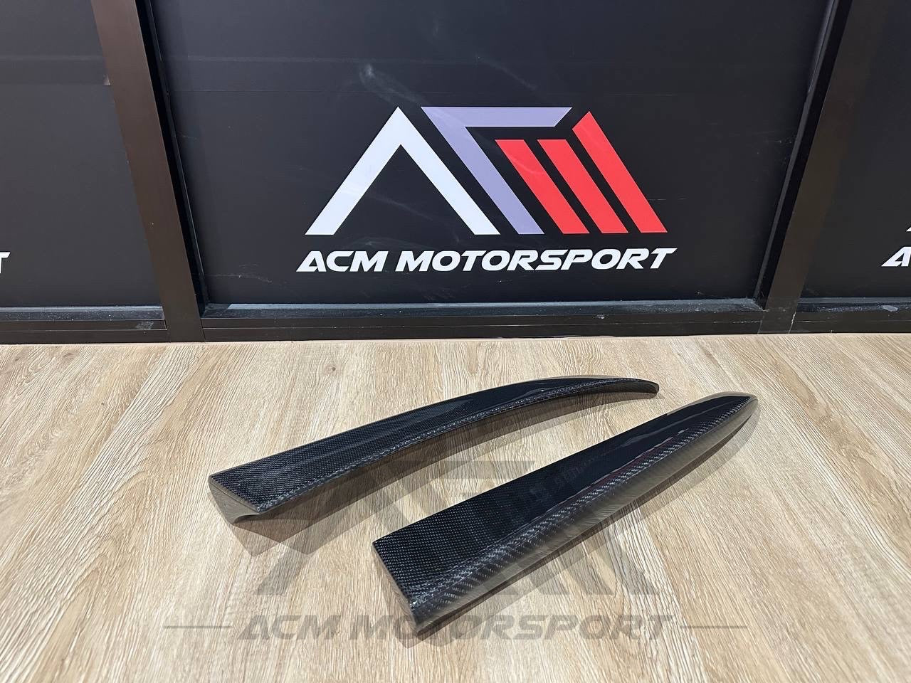 Mercedes benz w205 rear bumper side canard