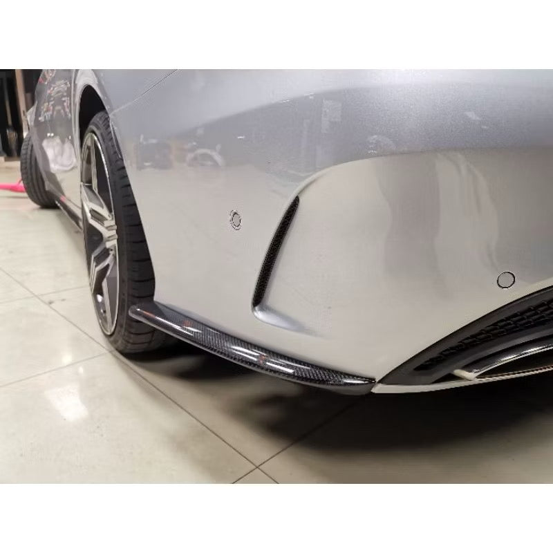 Mercedes benz w205 rear bumper side canard